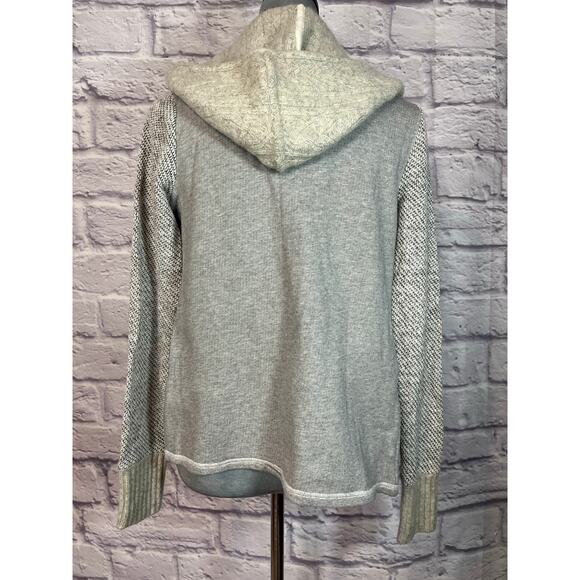 Anthropologie Saturday Sunday Wool Blend Full Zip Hooded  Patchwork Jacket - Picture 3 of 8